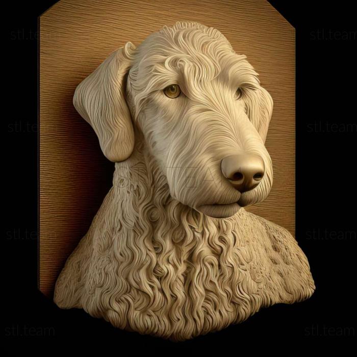 3D model Bedlington Terrier dog (STL)